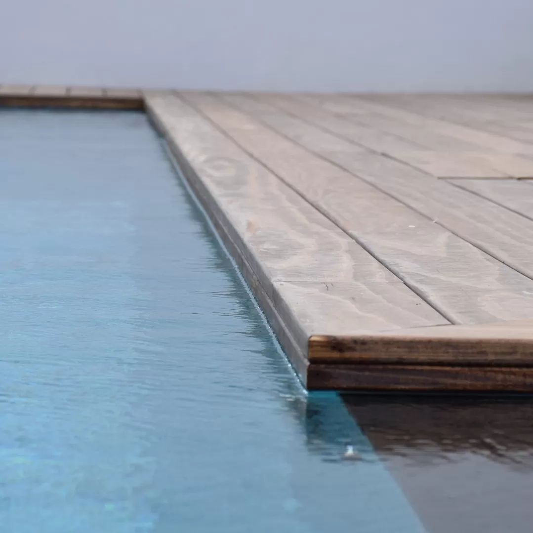 Accoya Private Residence Israel Decking full width image with water square