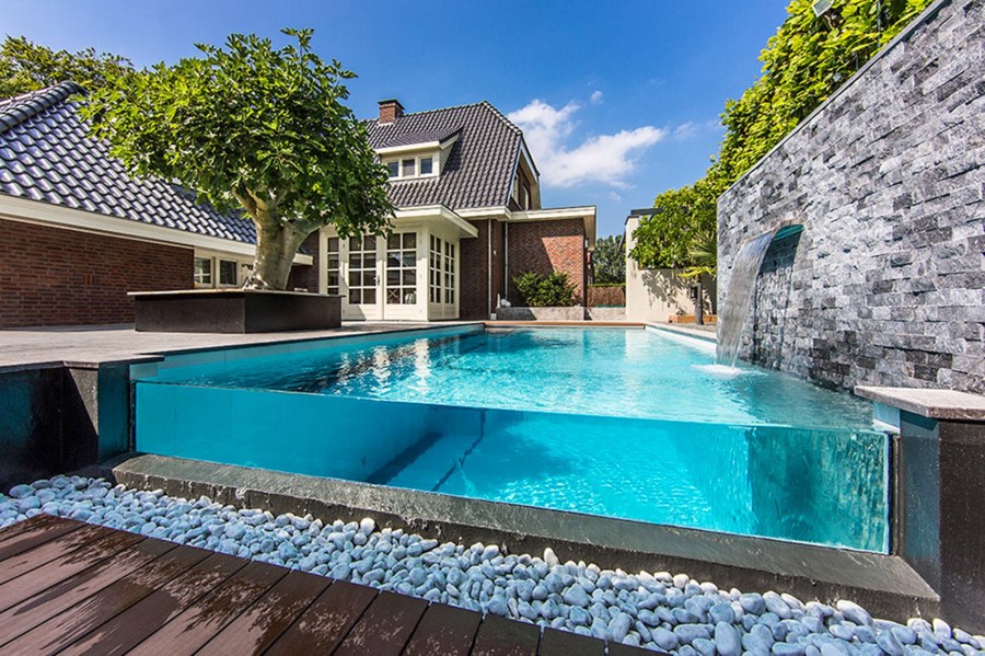 piscina cristal casa